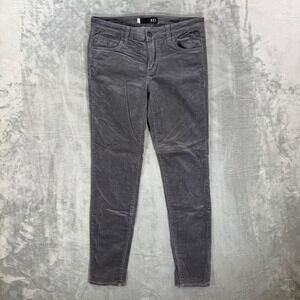 KUT from the Kloth Diana Skinny Corduroy Pants Women's Size 4 Gray Cord Pants